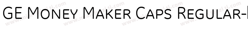 GE Money Maker Caps Regular字体转换